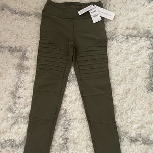 Kids High Waist Moto Pants (leggings)